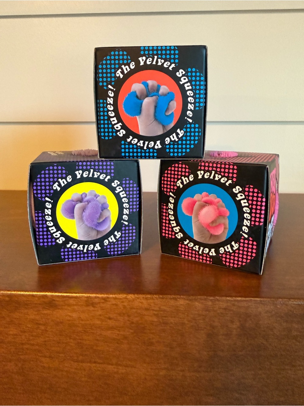 Nee Doh Flower Power Fuzz Ball set- Blue, Purple, Pink 💙💜💗 - Picture 2 of 2